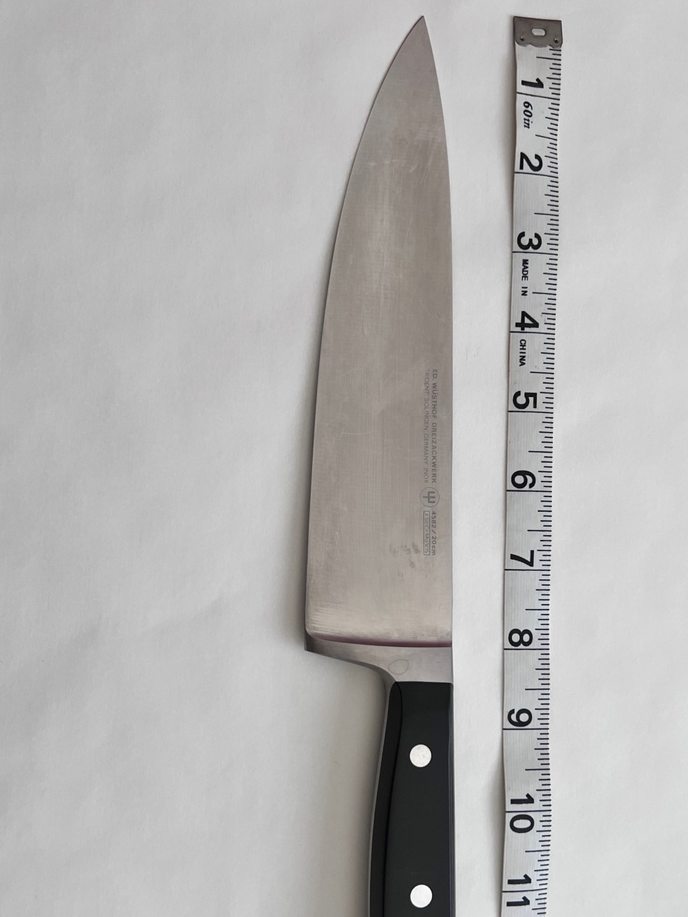 ED. Wustof Dreizackwerk 8” Chef’s Knife VINTAGE Solingen Germany 20cm